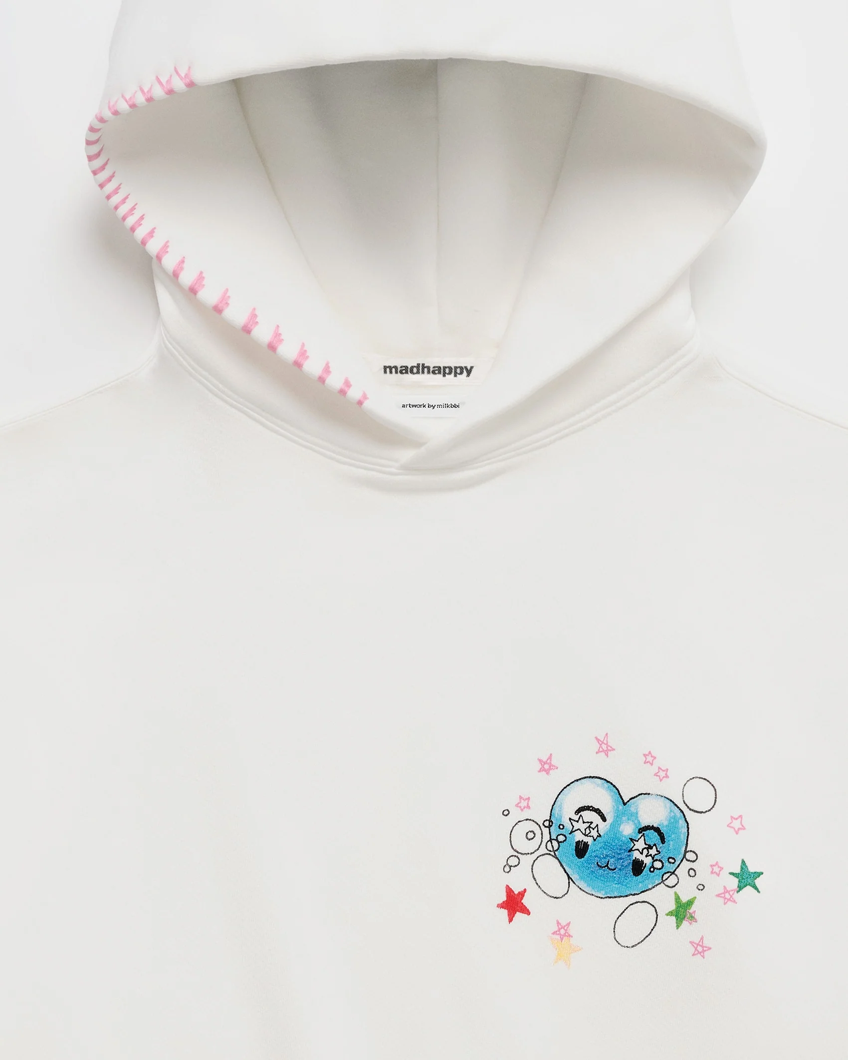 Bubble Hearts Fleece Hoodie - Image 2