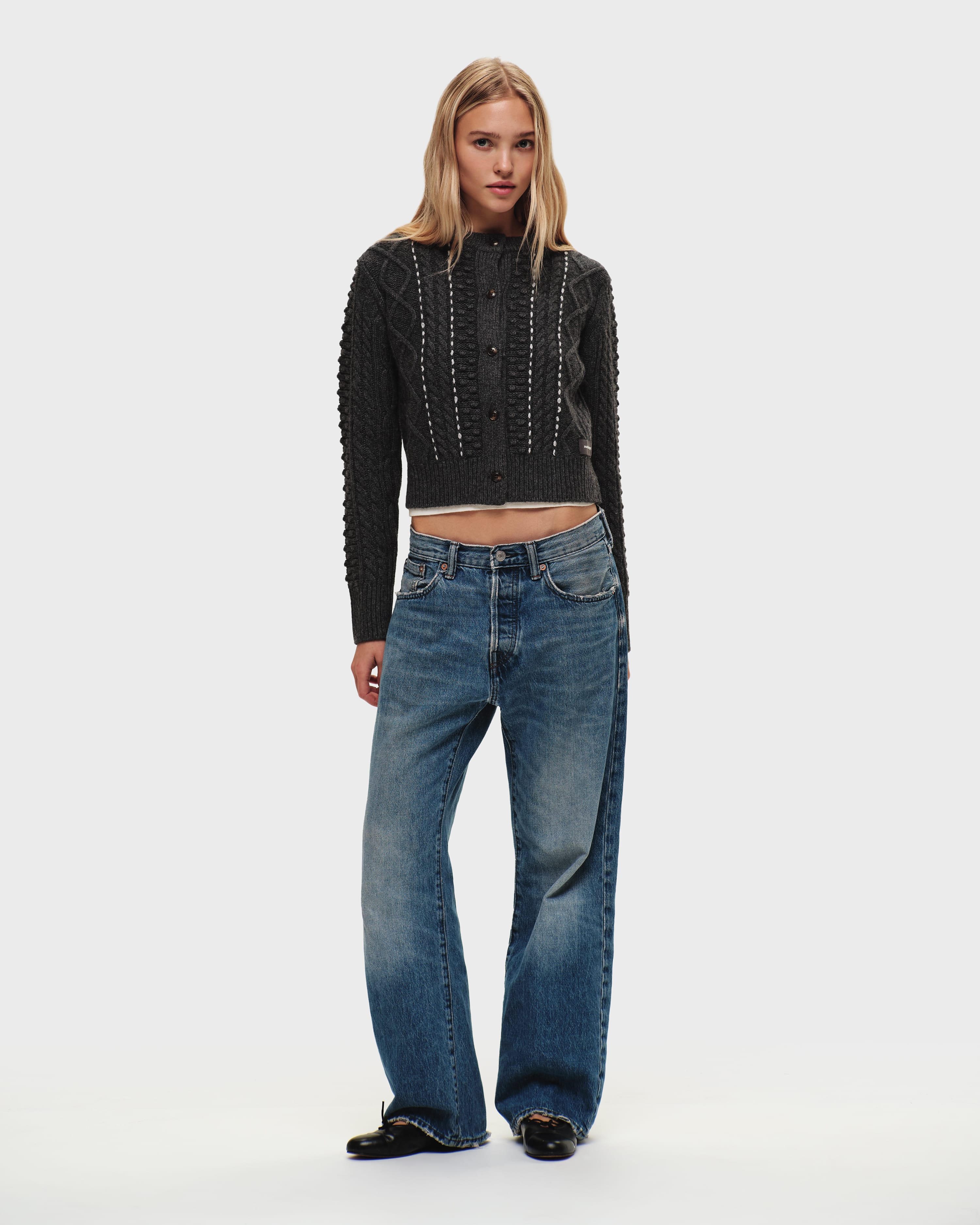 Cable Knit Cardigan - Image 3