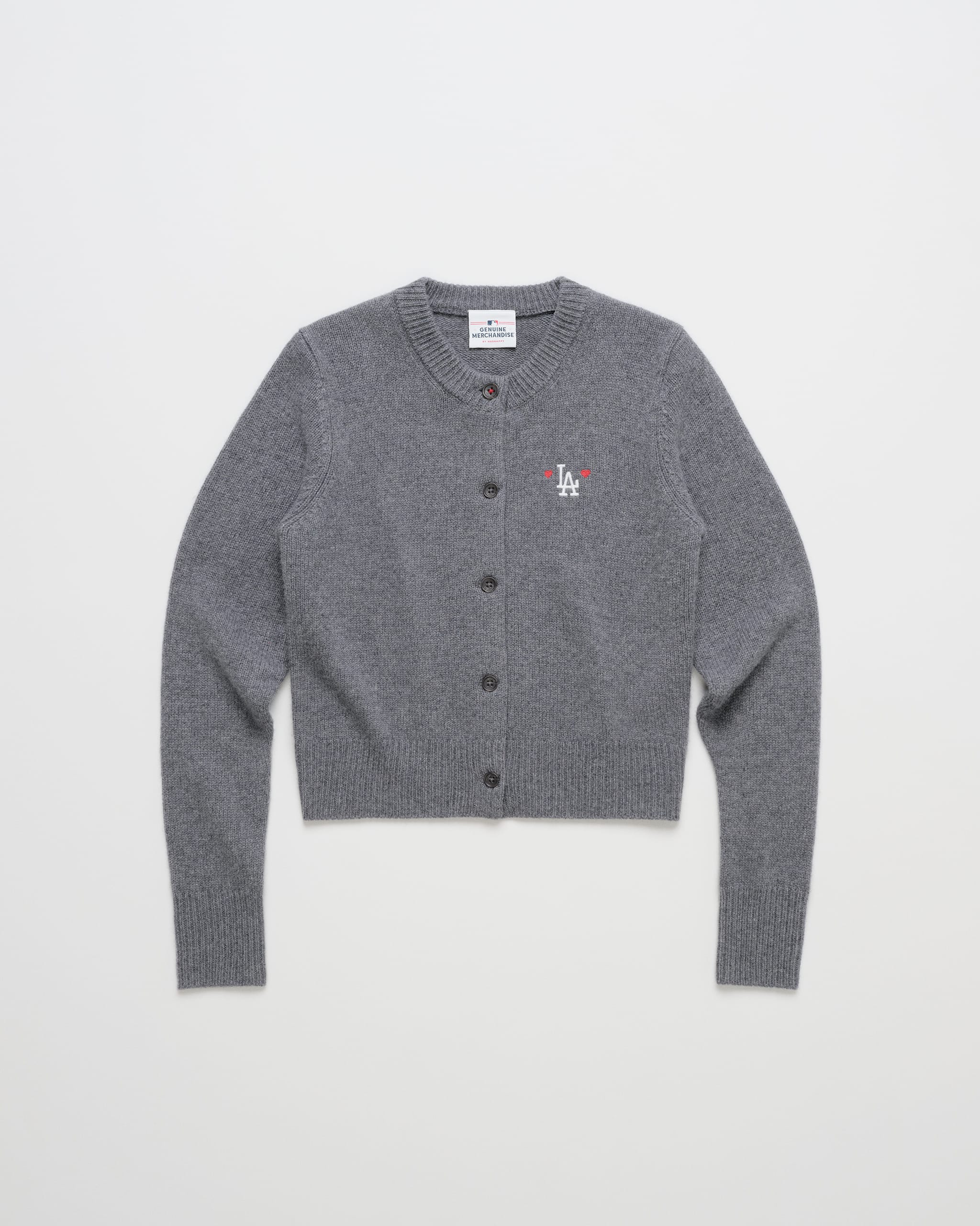 Dodgers Heart Cardigan Sweater