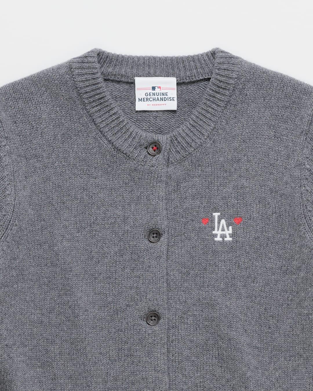 Dodgers Heart Cardigan Sweater - Image 2