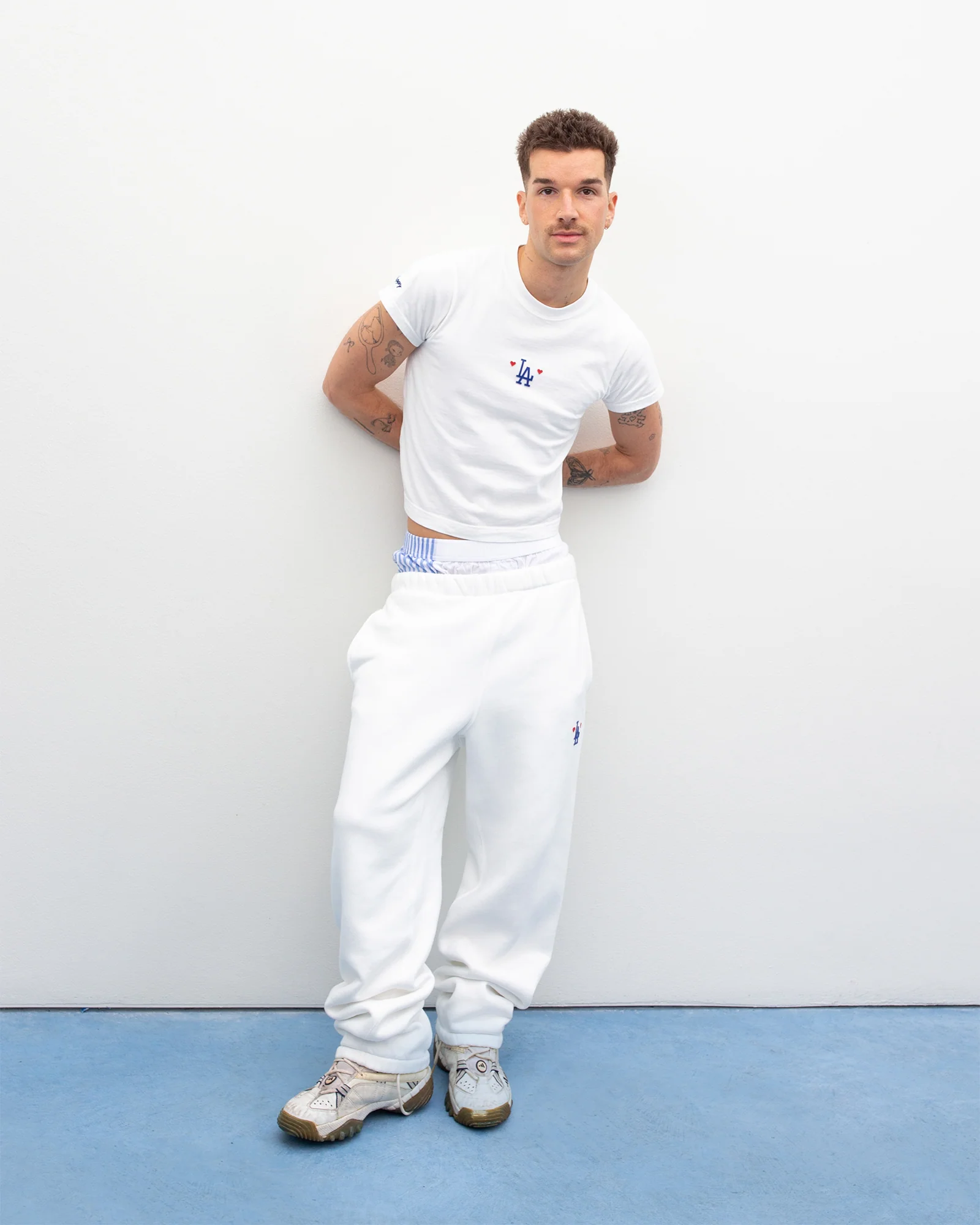 Dodgers Heart Fleece Sweatpant - Image 2