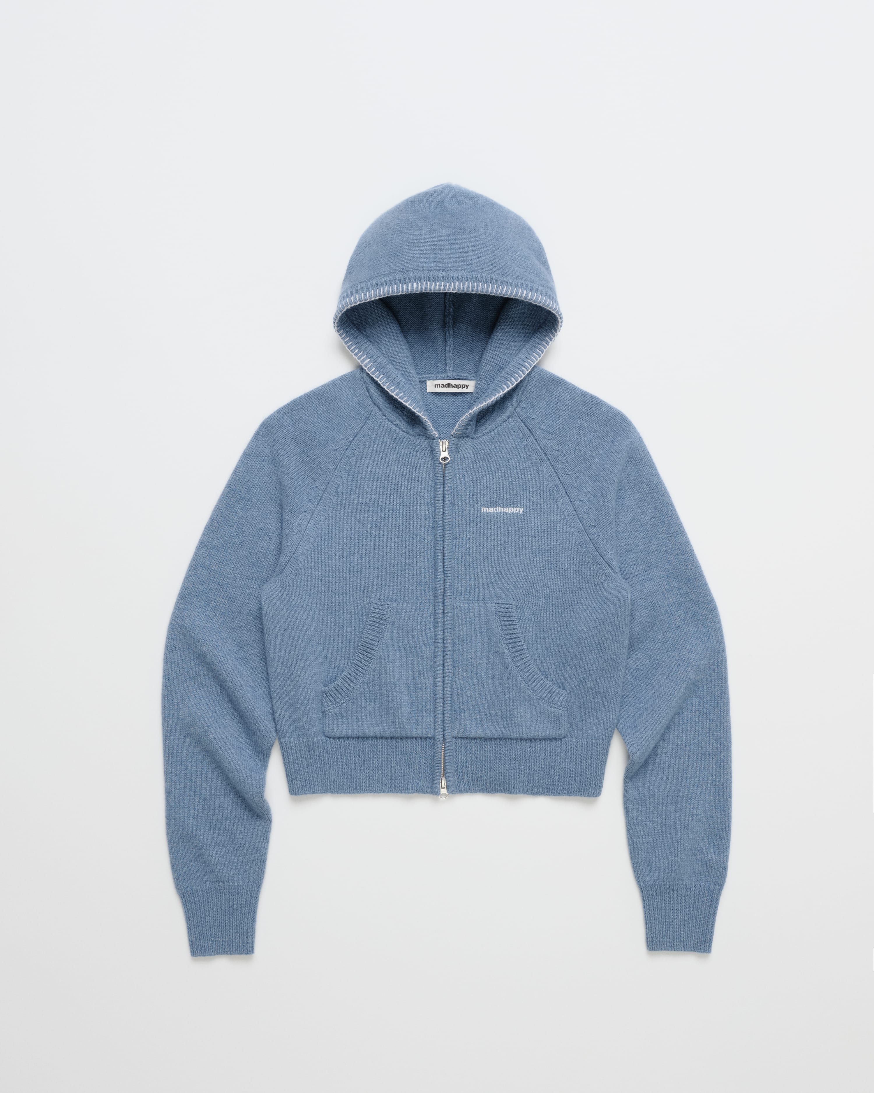Fuzzy Sweater Full Zip Hoodie