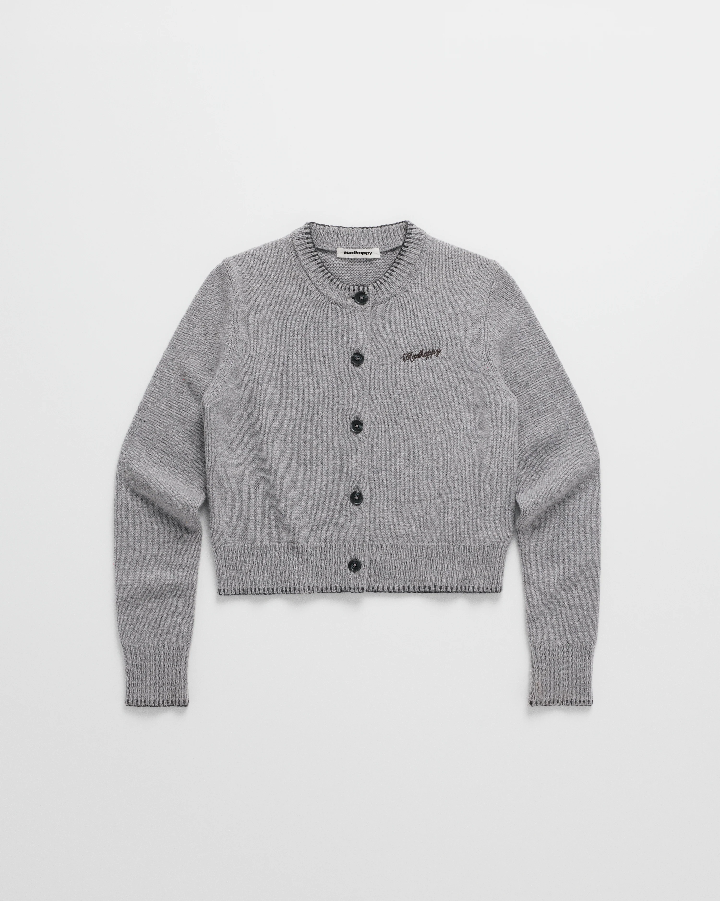 Knit Crewneck Cardigan