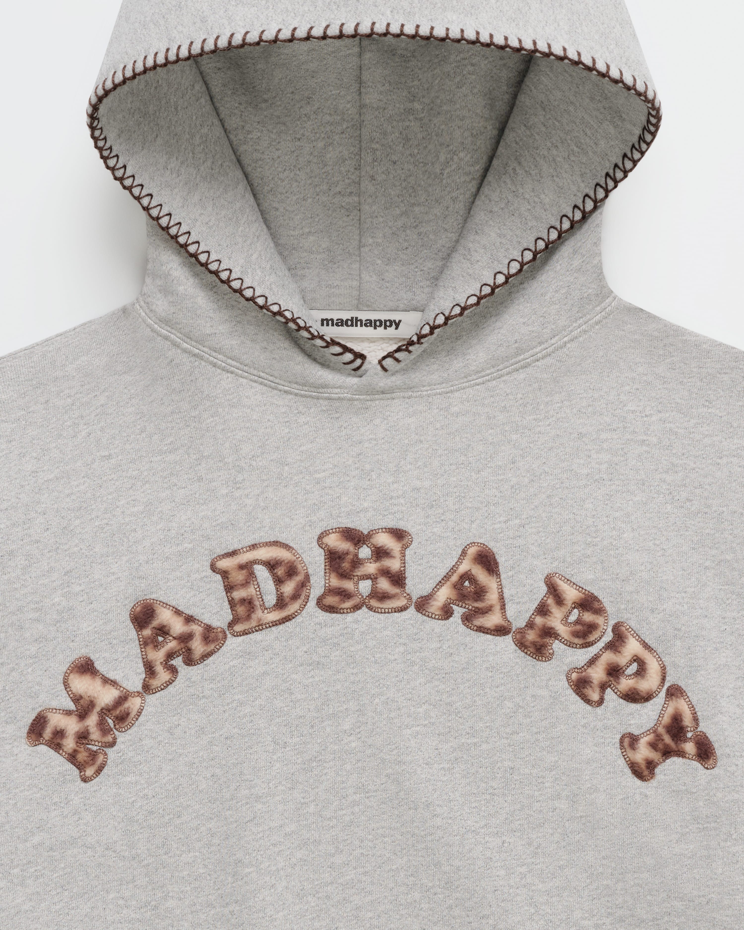Leopard Appliqué Cooper Fleece Hoodie - Image 2
