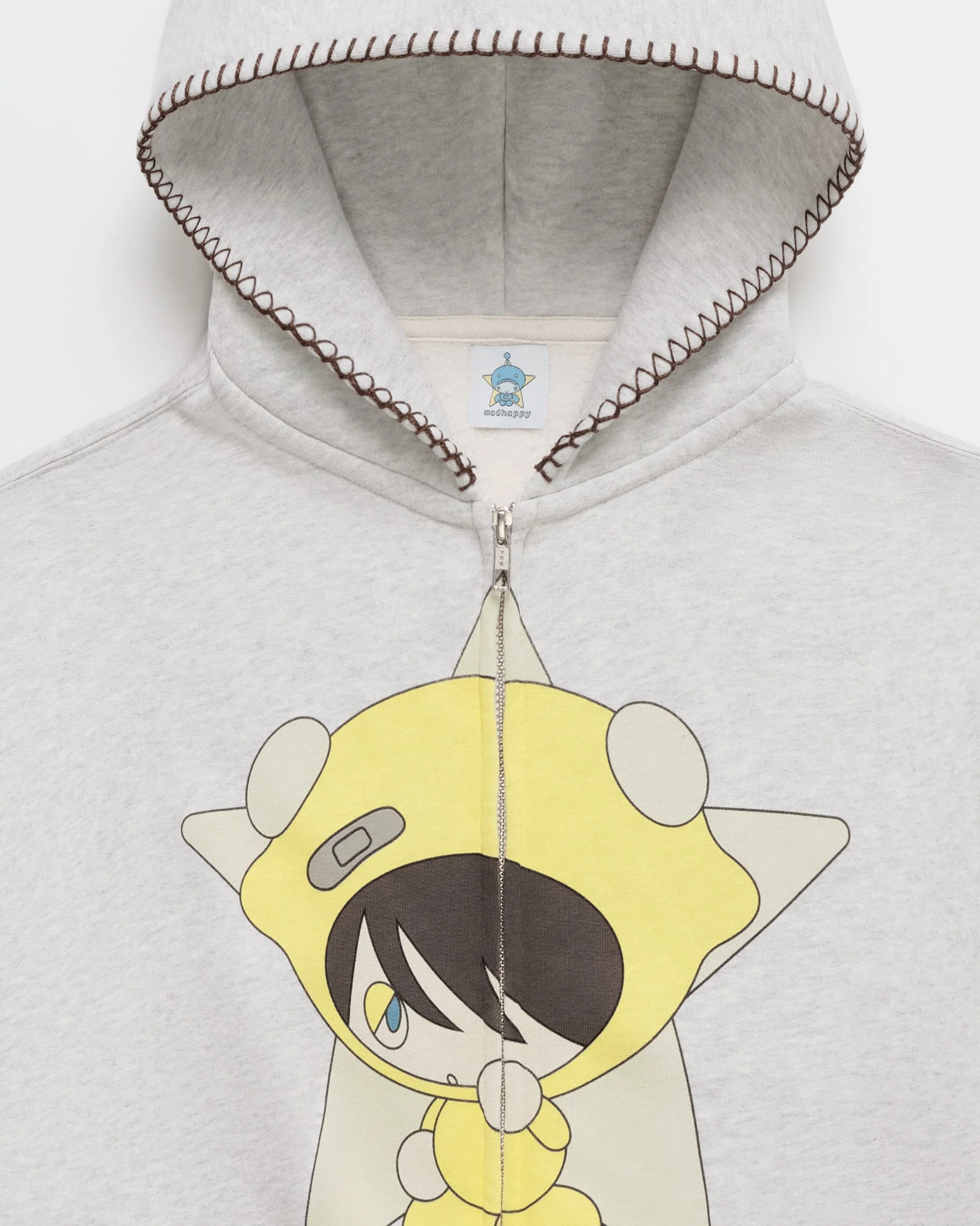 Madhappy & Friends Tartling Midweight Fleece Zip Up - Image 2