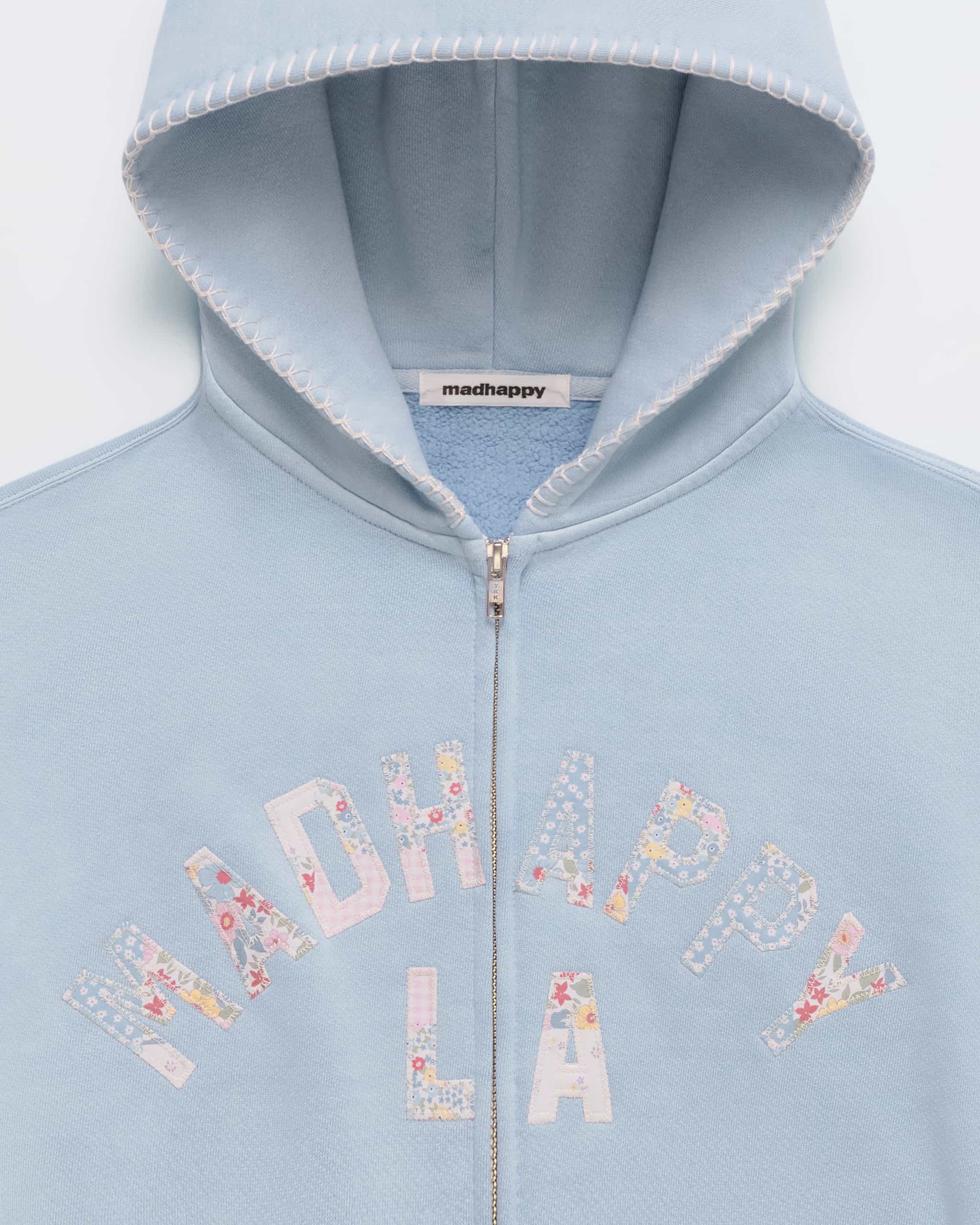 Madhappy LA Patchwork Fleece Zip Up - Image 2