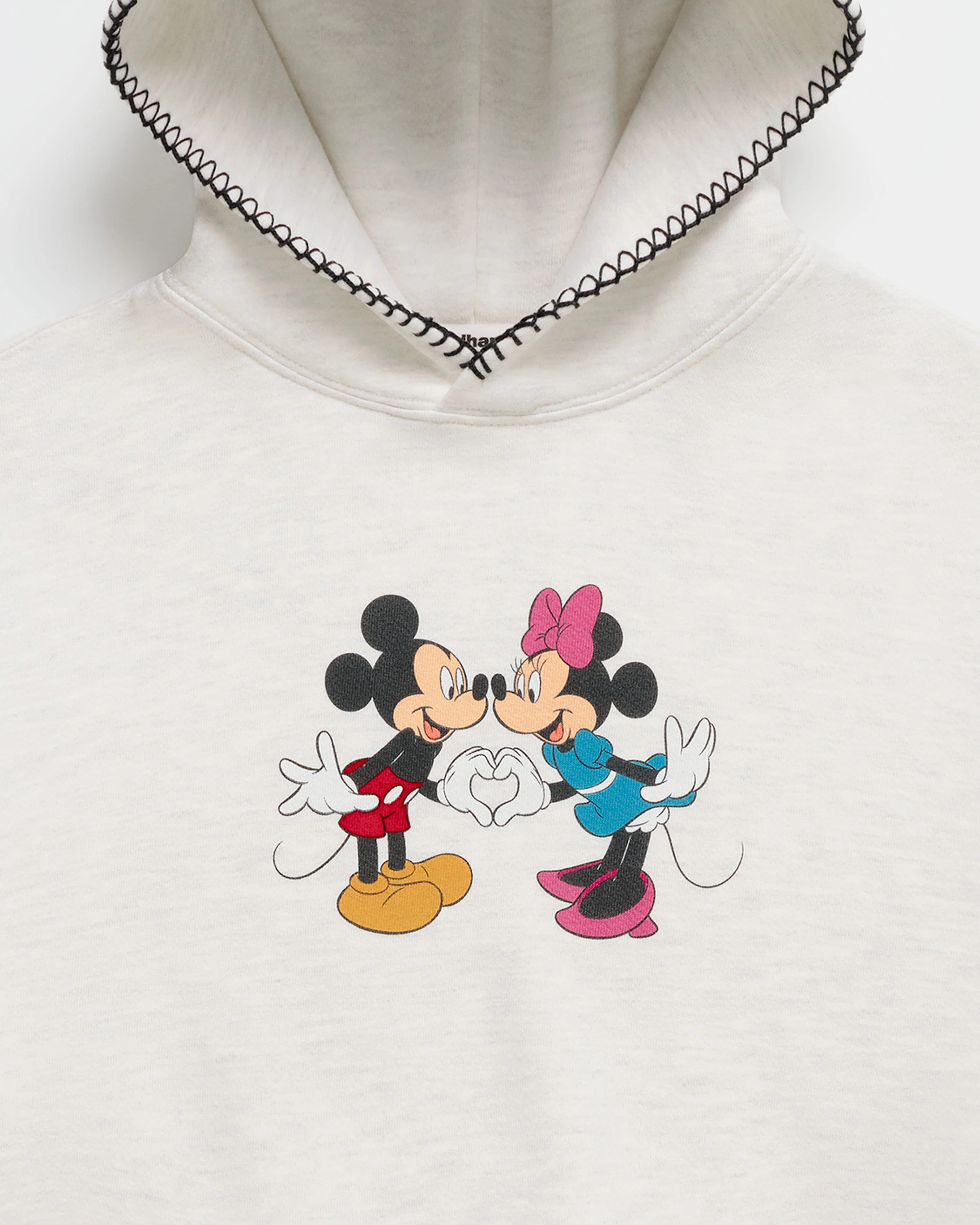Mickey Mouse and Minnie Mouse Heart Fleece Hoodie - Image 2