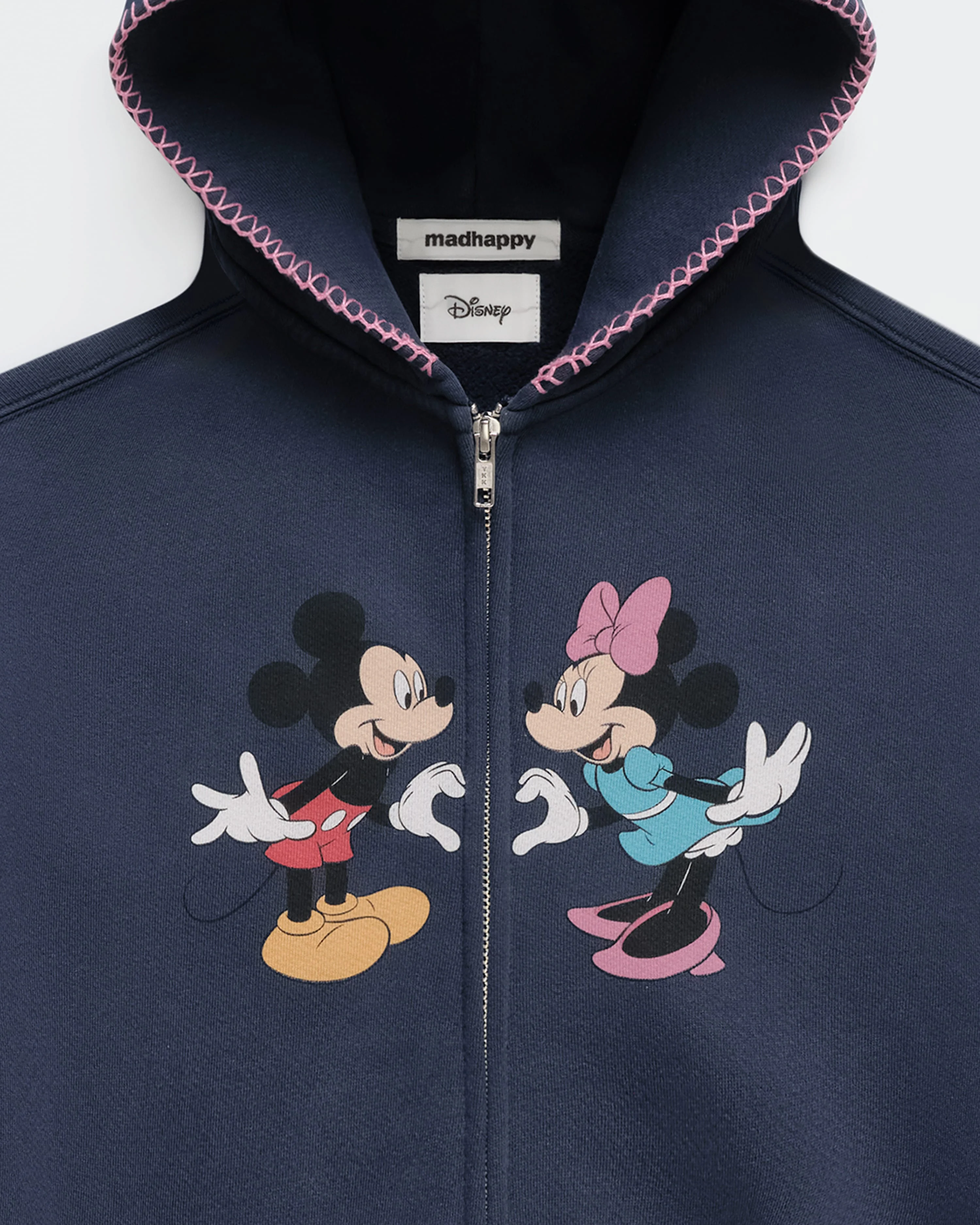 Mickey Mouse and Minnie Mouse Heart Fleece Zip Up - Image 2
