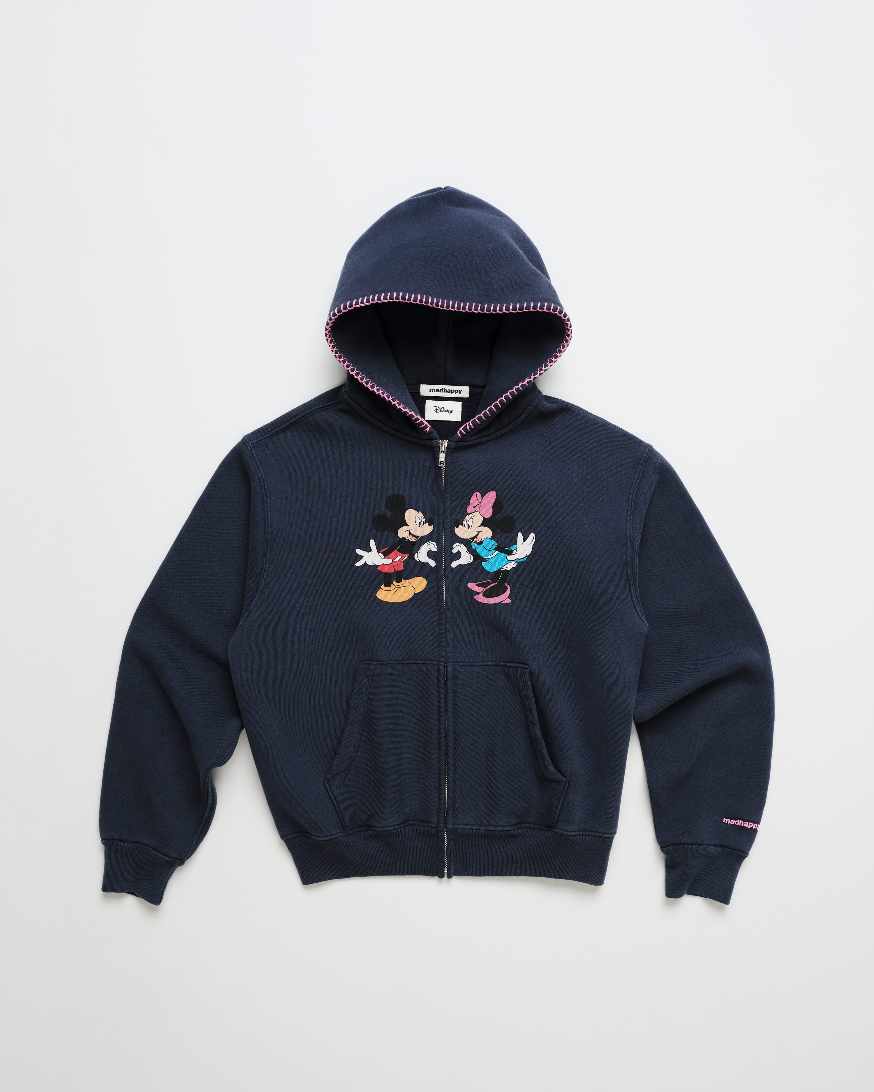 Mickey Mouse and Minnie Mouse Heart Fleece Zip Up - Image 3