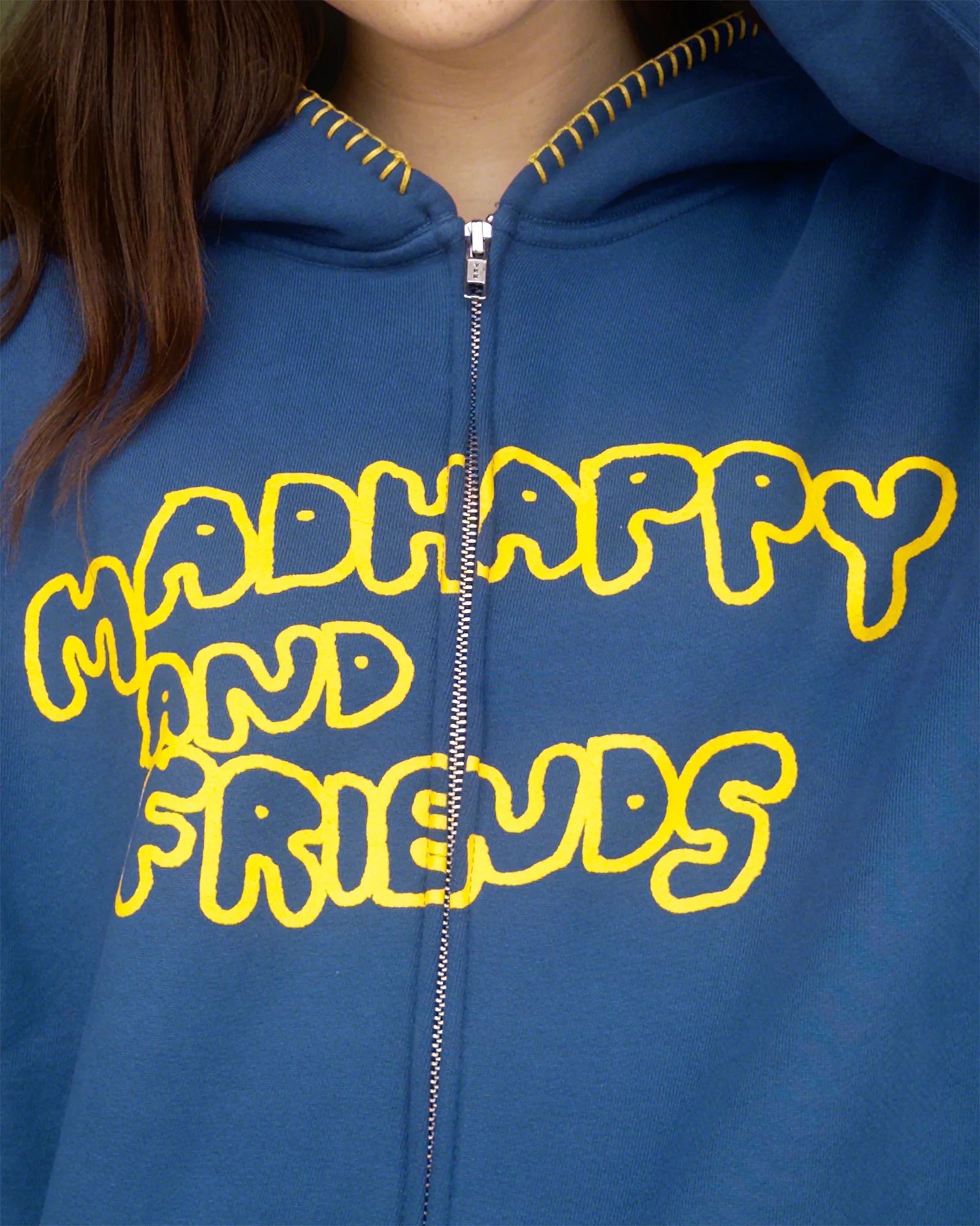Madhappy and Friends Fleece ZIp Up - Image 2