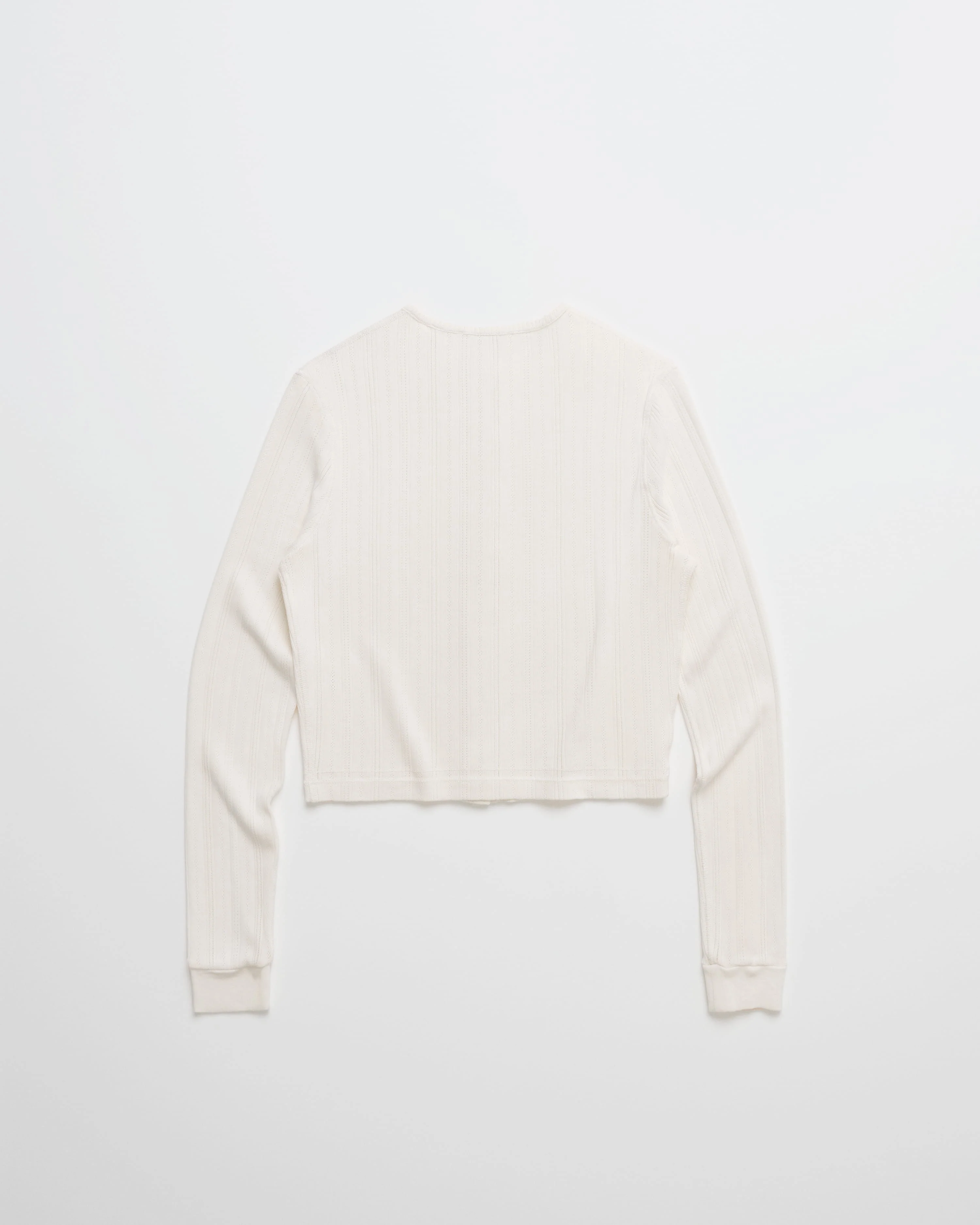 Pointelle Knit Cardigan - Image 3