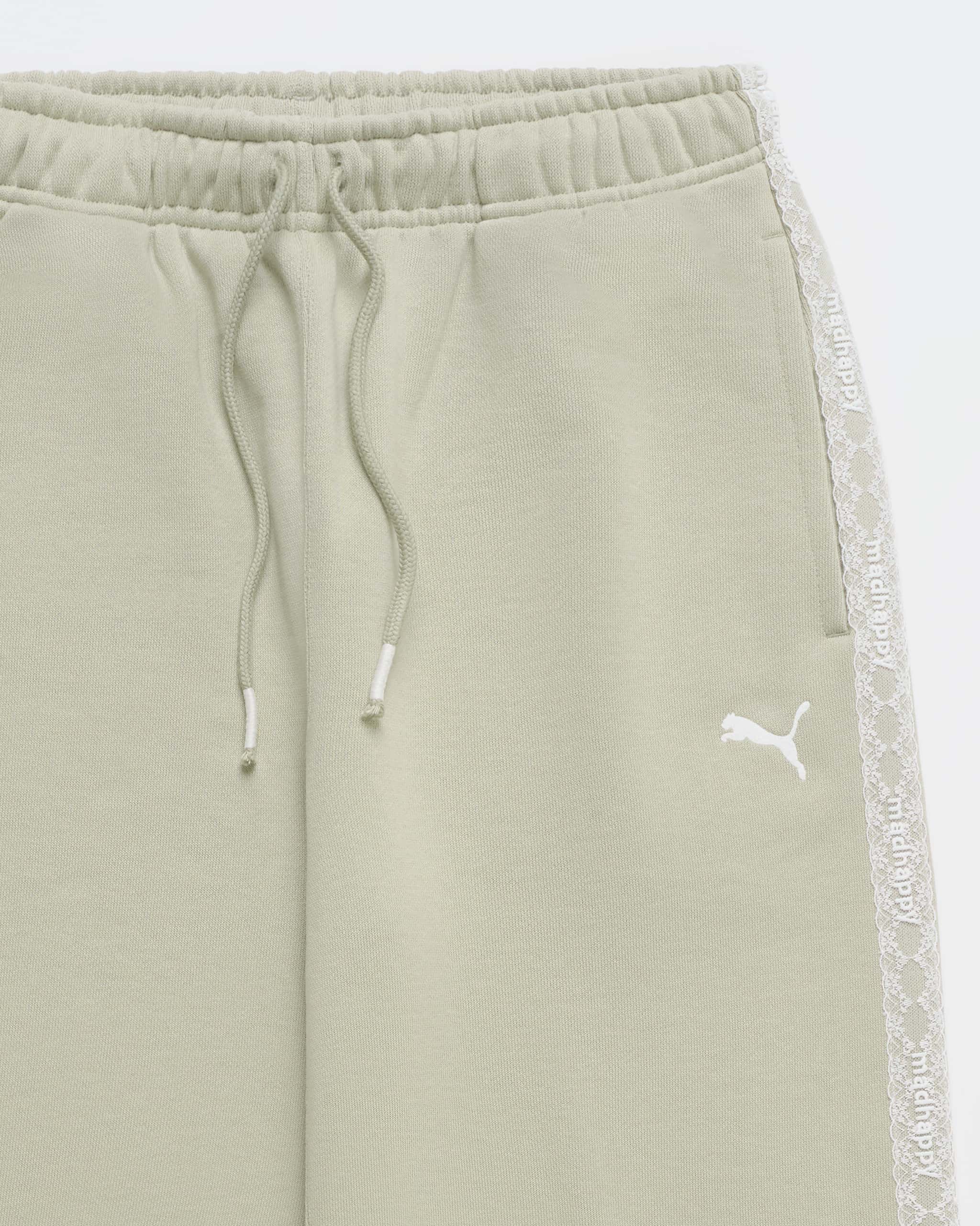 PUMA Lace Trim Fleece Straight Sweatpant - Image 2