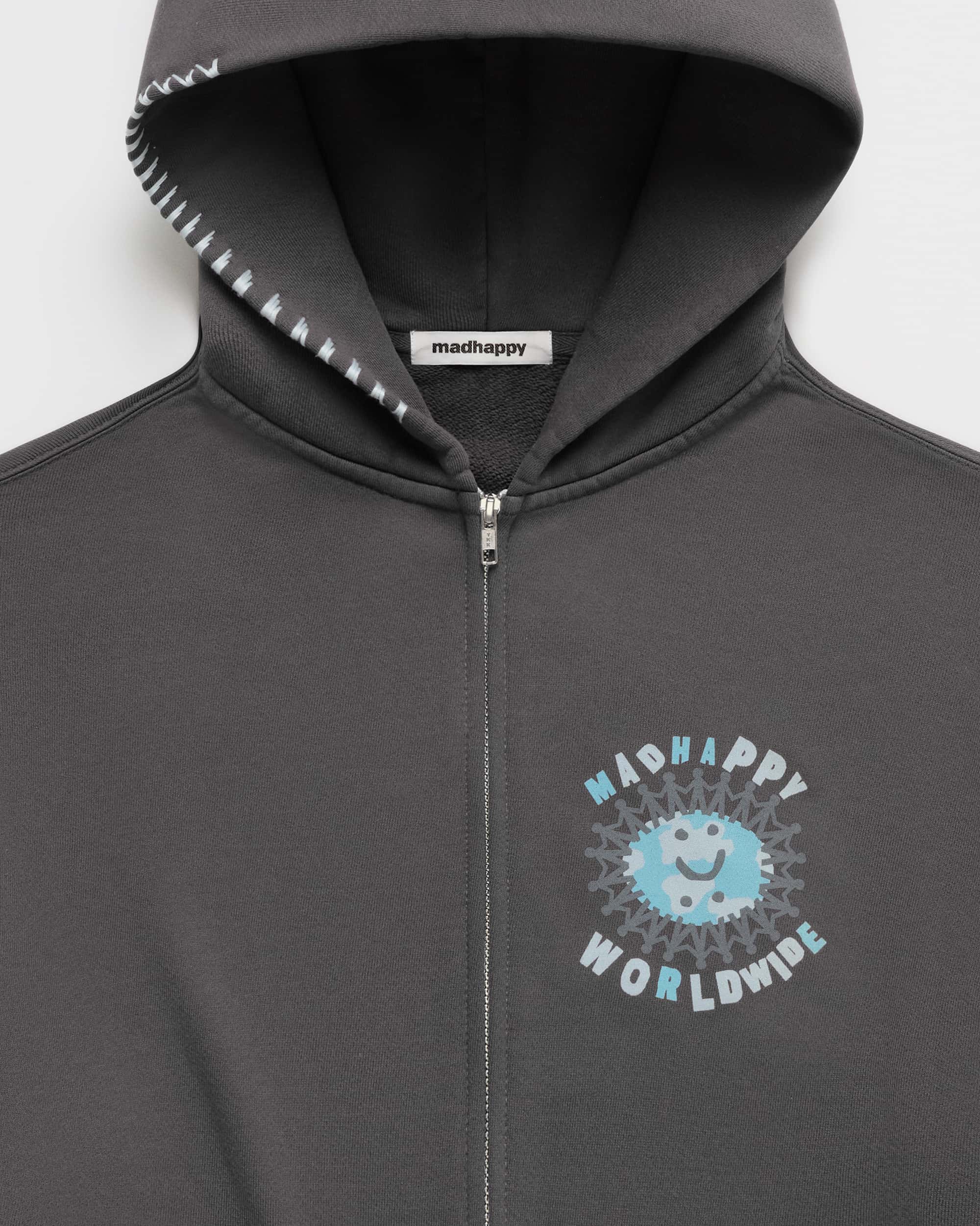 Globe Fleece Zip Up - Image 2