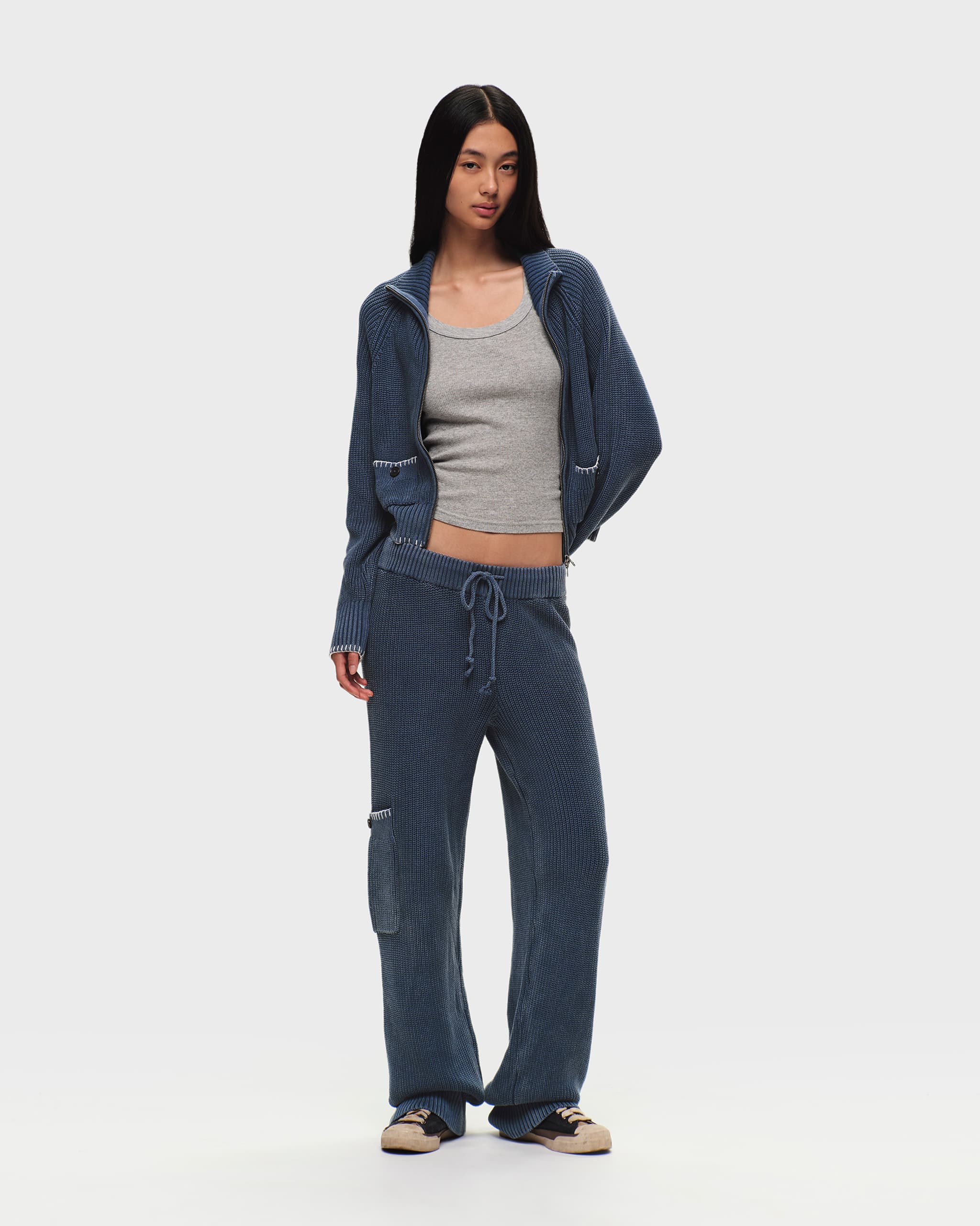 Washed Knit Cargo Pant - Image 4