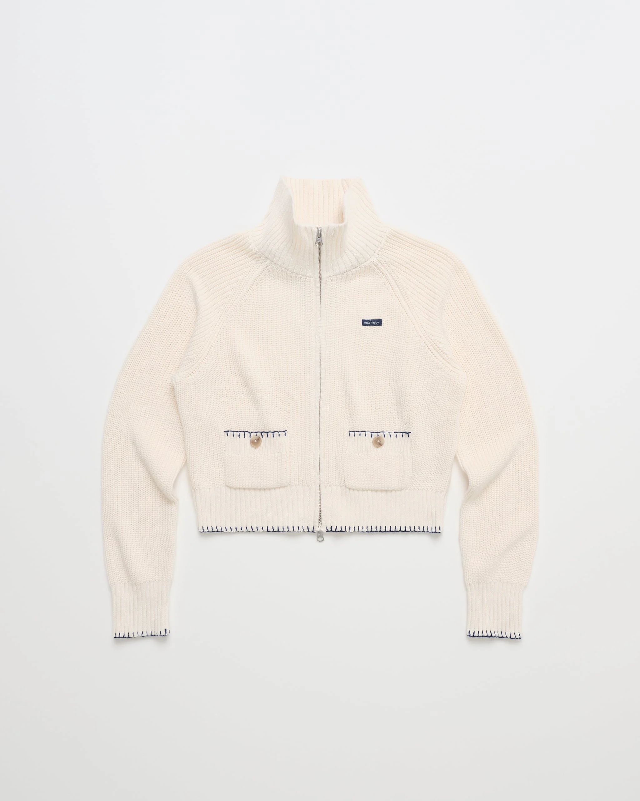 Washed Knit Full Zip