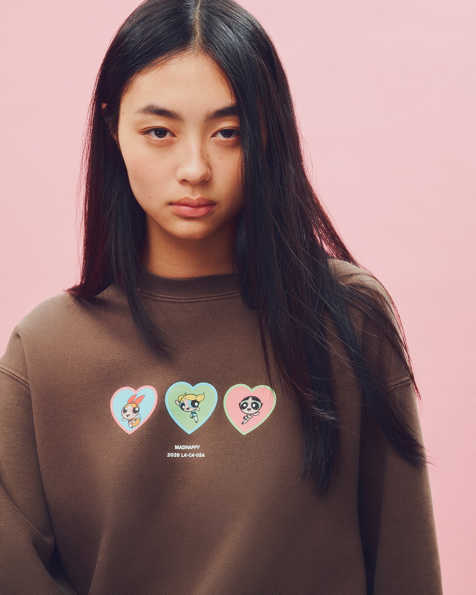 The Powerpuff Girls Three Hearts Crewneck - Image 3