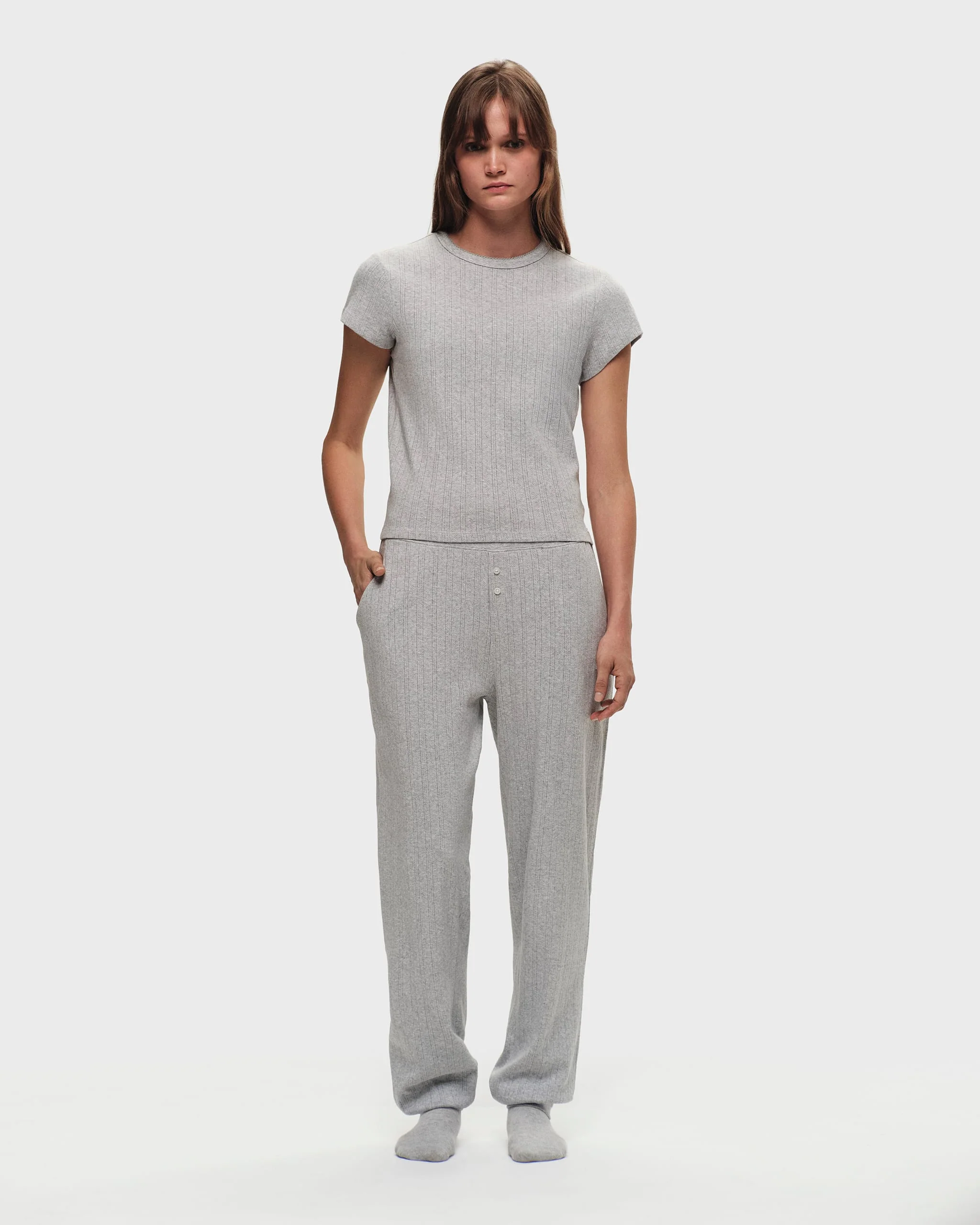 Hanes Pointelle Baby Tee - Image 3