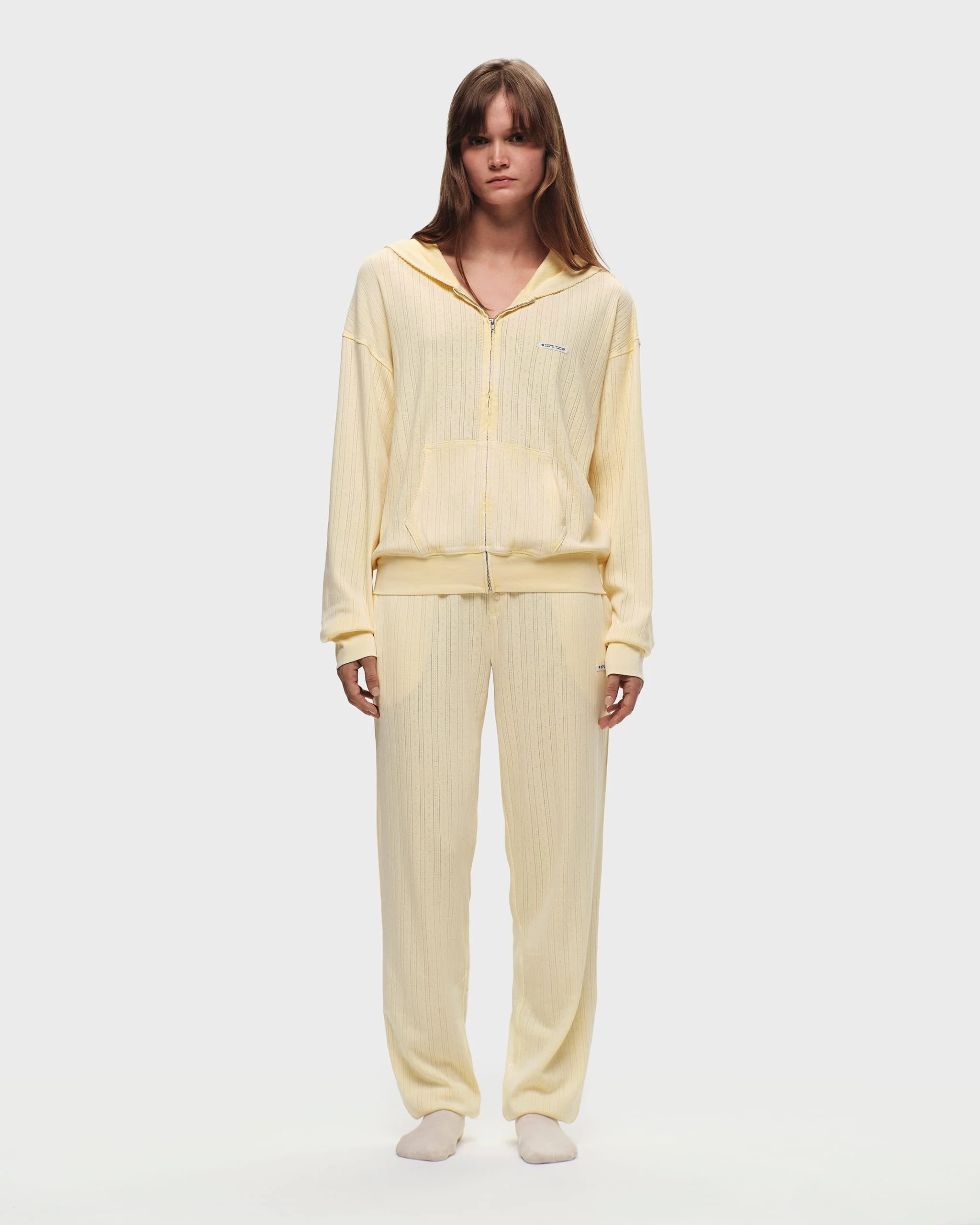 Hanes Pointelle Zip Up - Image 3