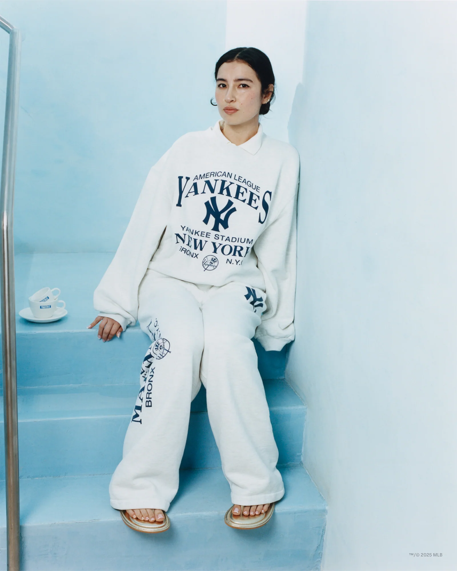Yankees Fleece Straight Sweatpant - Image 3