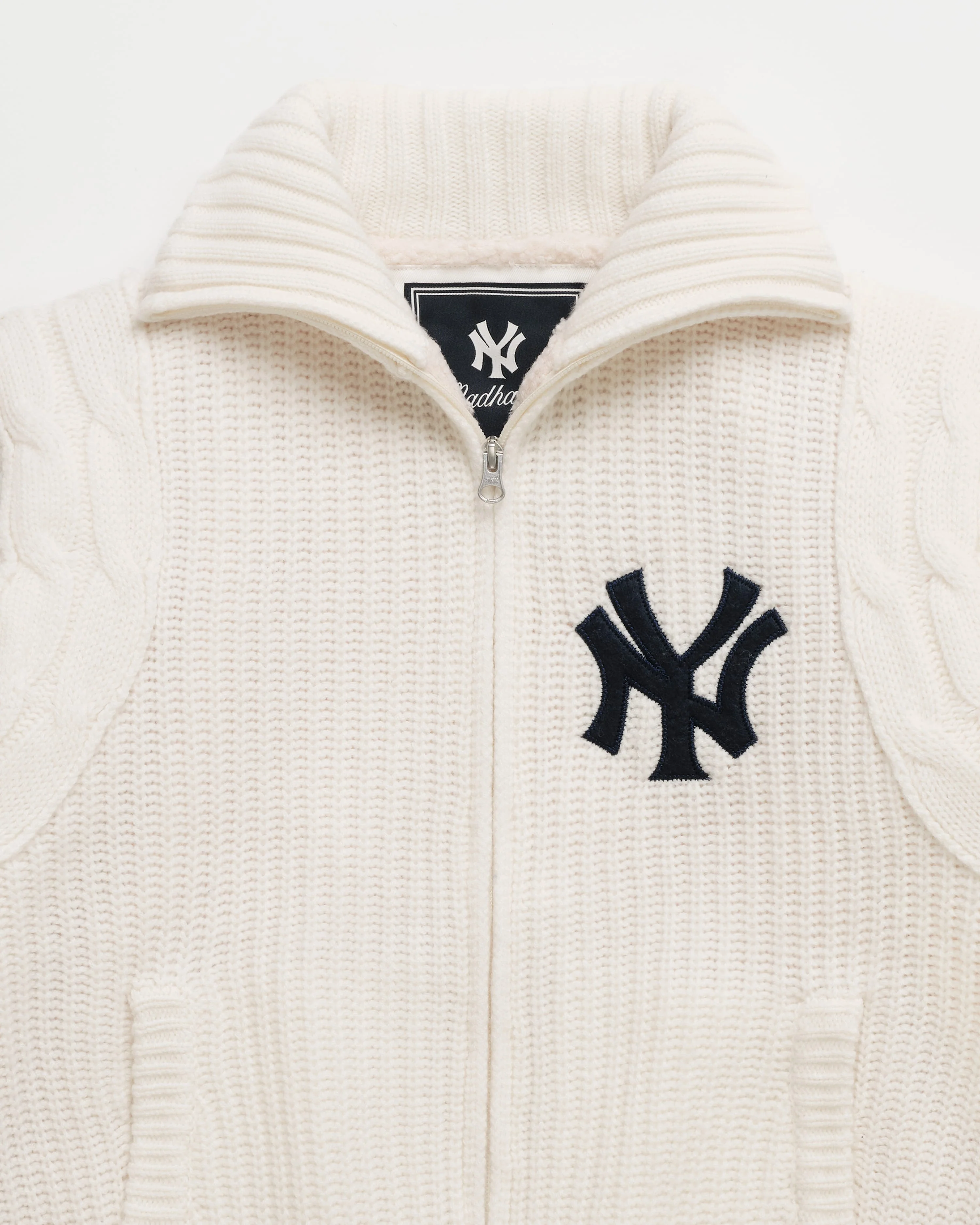 Yankees Knit Baseball Jacket - Image 2