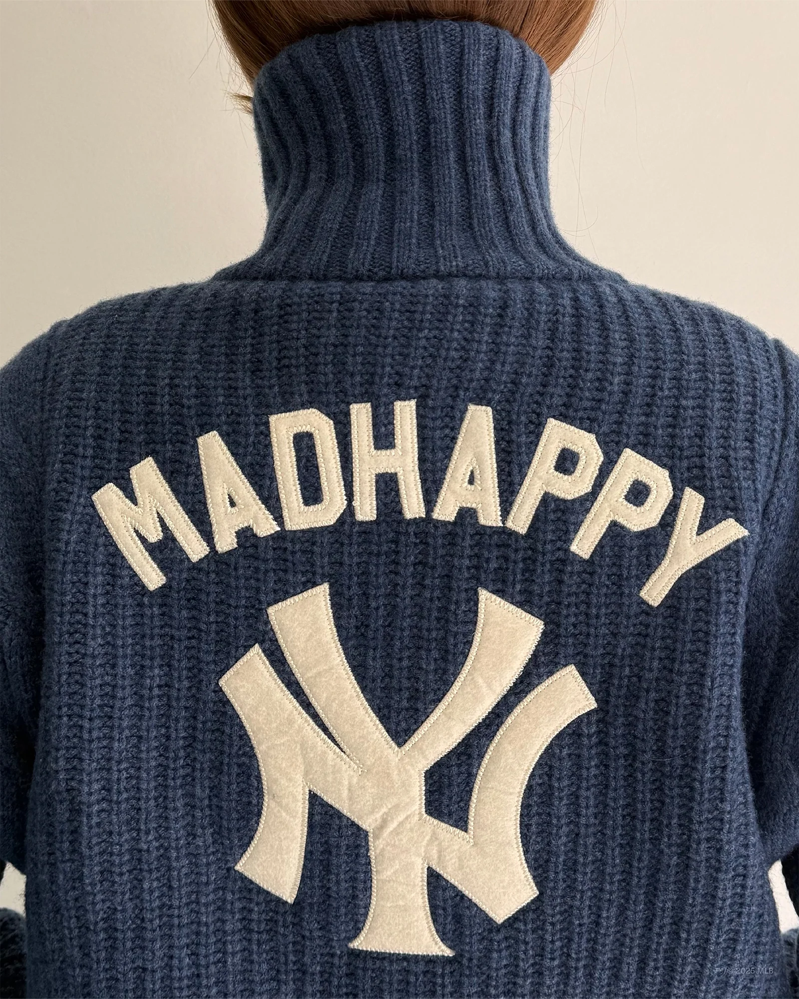 Yankees Knit Baseball Jacket - Image 3