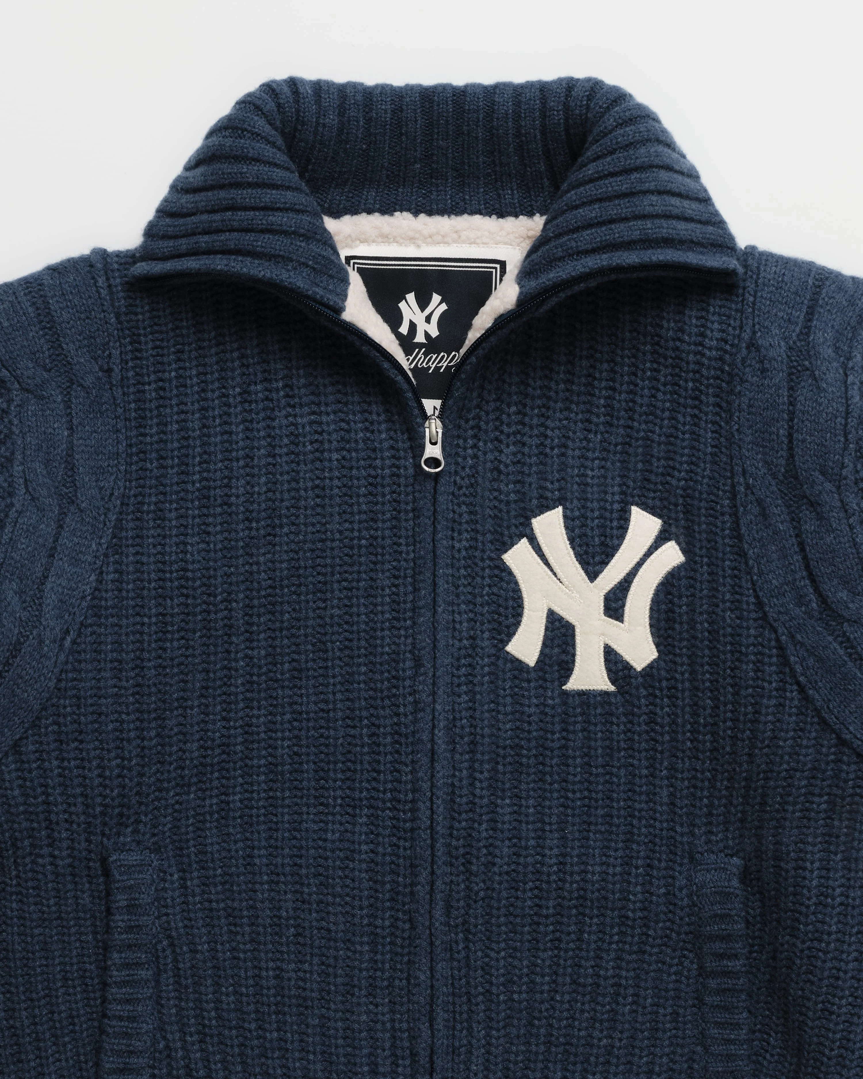 Yankees Knit Baseball Jacket - Image 2