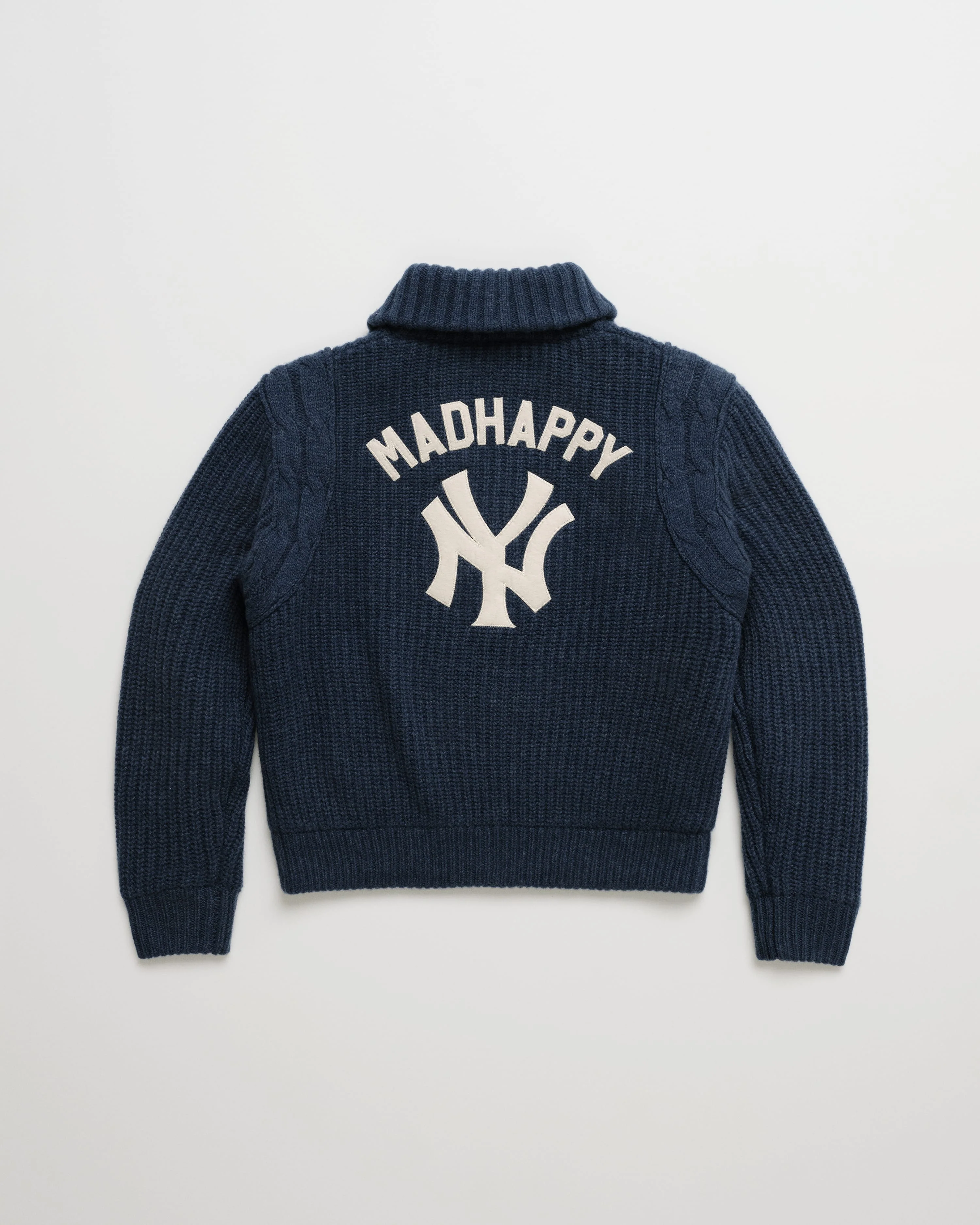 Yankees Knit Baseball Jacket - Image 5
